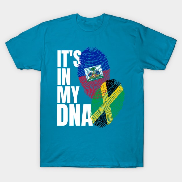 Jamaican Plus Haitian Mix Heritage DNA T-Shirt by Just Rep It!!